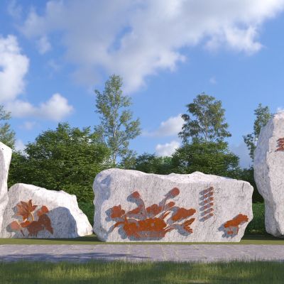 现代廉洁清明雕塑3D模型