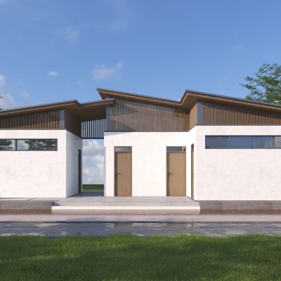 新中式公共厕所3D模型