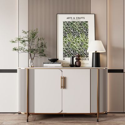 现代玄关柜  饰品摆件