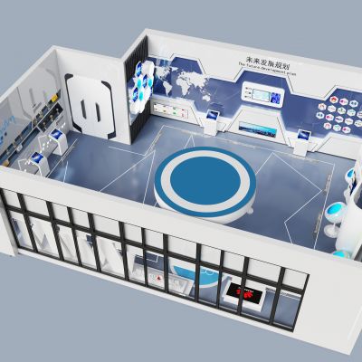 现代科技展厅 文化展厅 商业展厅 文化墙 宣传栏 企业墙