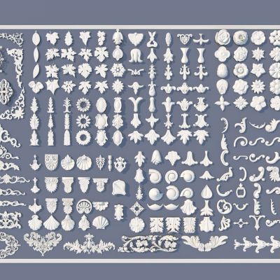 欧式雕花3D模型