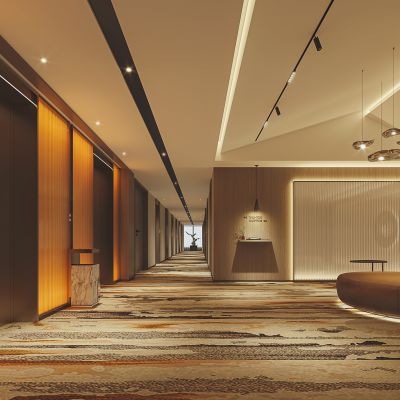 酒店客房电梯间　过道