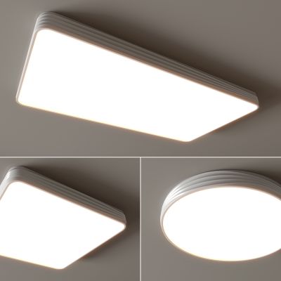 现代吸顶灯 方形吸顶灯 圆形 几何 超薄  卧室 客厅 儿童房 简约