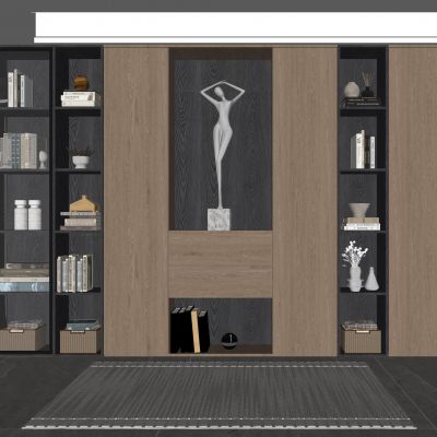 现代书柜 装饰柜 书籍摆件