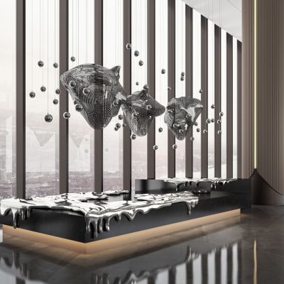 现代雕塑艺术装置