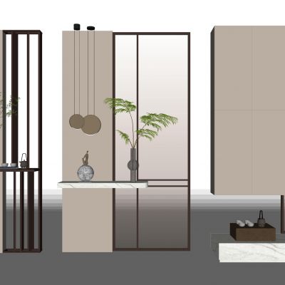 现代玄关隔断