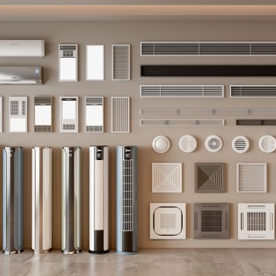 空调 立式空调 挂式空调 中央空调 出风口 圆形 浴霸 极窄出风口