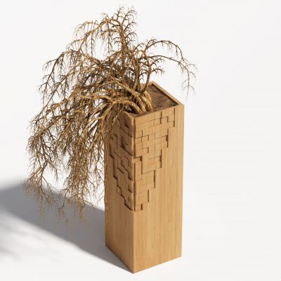 侘寂花瓶花艺植物