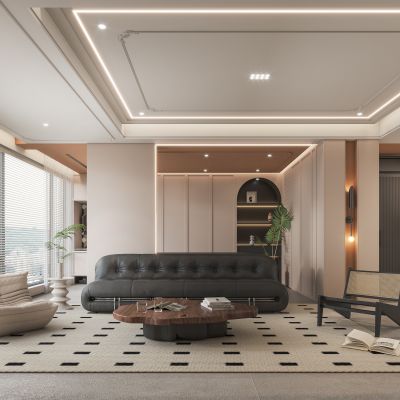 现代奶油客餐厅