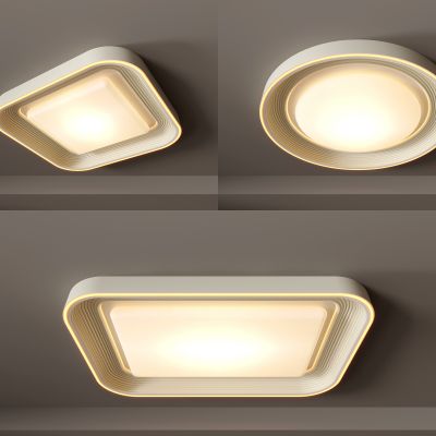 现代简约吸顶灯 客厅灯 卧室灯 方形圆形灯具组合