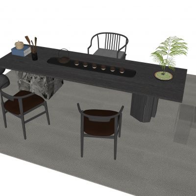 现代茶桌椅组合