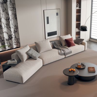 现代沙发茶几组合