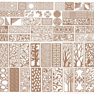 新中式镂花窗 3D模型