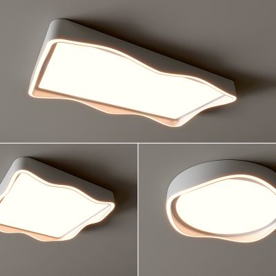 现代吸顶灯 方形吸顶灯 圆形 几何 超薄 卧室 客厅 儿童房 简约