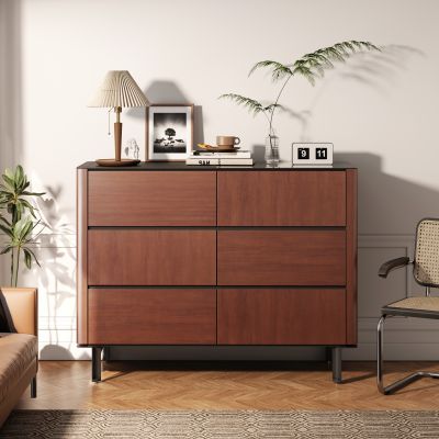  现代胡桃木储物柜斗柜