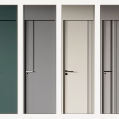 现代单开门 简约房间门 轻奢单开门 极简房间门 平开门 木门 门组合