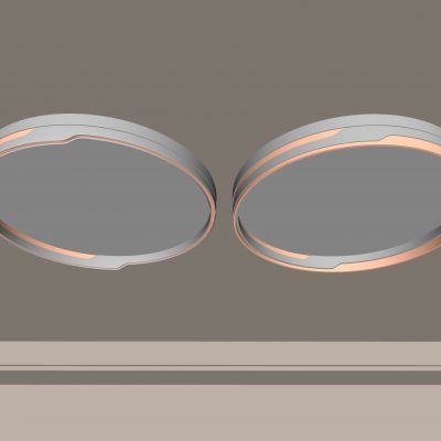 现代吸顶灯  圆形吸顶灯 几何 轻奢 科技 卧室 创意 客厅儿童房 简约