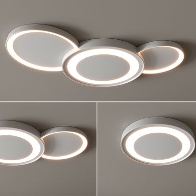 现代吸顶灯 方形吸顶灯 圆形 几何 超薄  卧室 客厅 儿童房 简约