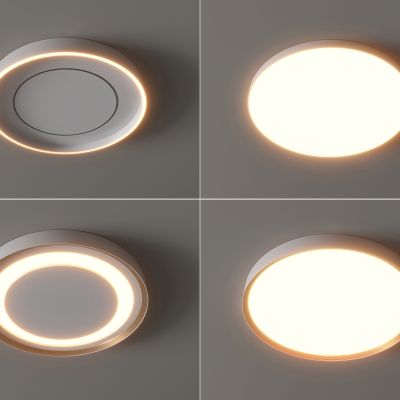 现代吸顶灯  圆形吸顶灯 几何 超薄 卧室 客厅 儿童房 简约