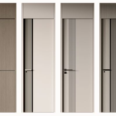 现代单开门 简约房间门 轻奢单开门 极简房间门 平开门 木门 门组合