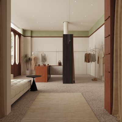 现代复古服装店