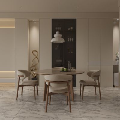 现代餐厅 餐桌椅组合