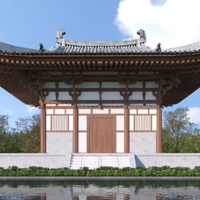 中式古建筑3D模型