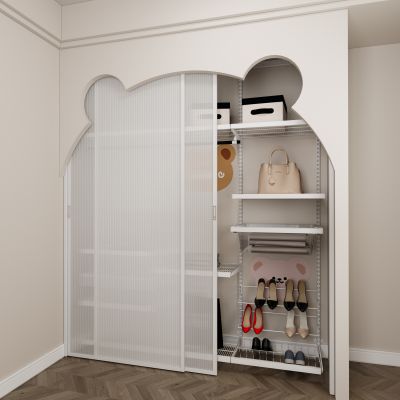 现代儿童房小熊头衣柜