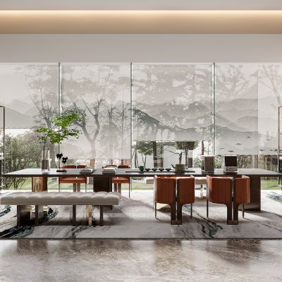 新中式售楼处茶区