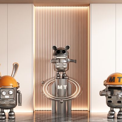 现代饰品公仔雕塑摆件