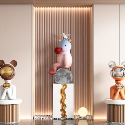 现代饰品公仔雕塑摆件