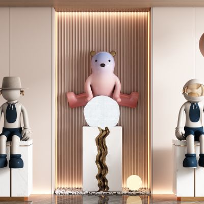 现代饰品公仔雕塑摆件