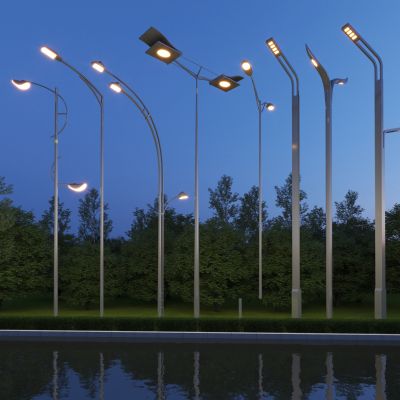 现代路灯3D模型