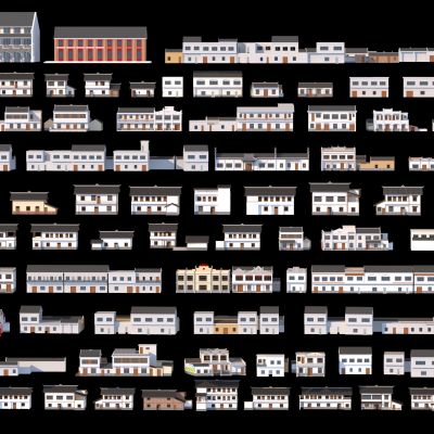 现代乡村民房集合3D模型