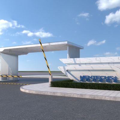 现代入口门卫3D模型