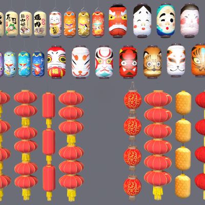 新中式灯笼3D模型