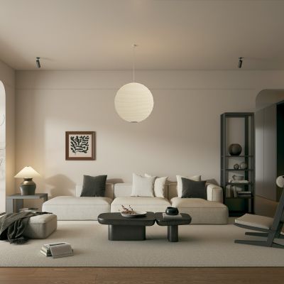 侘寂中古风客厅