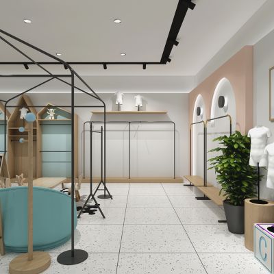 现代童装服装店