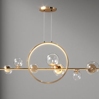 餐厅吊灯 线性吊灯 金属吊灯 圆环吊灯