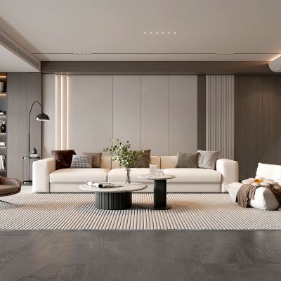 现代家居客厅 现代客厅 简约客厅 现代茶几组合 茶几 落地灯 极简客厅
