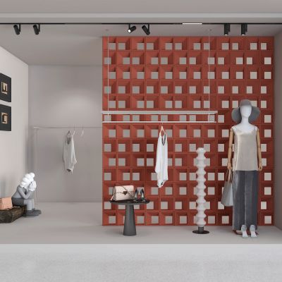 现代服装店橱窗