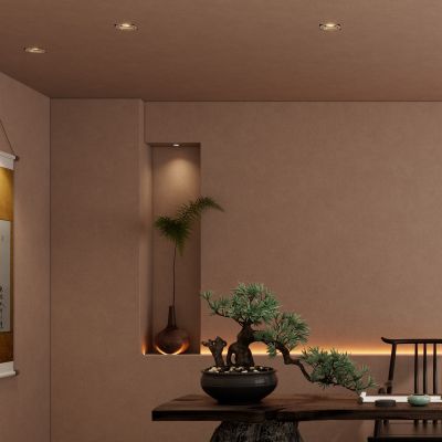 中式诧寂风禅意茶室