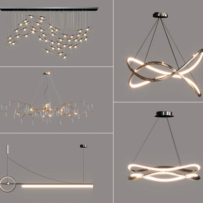 现代金属吊灯 客厅吊灯 餐厅吊灯 书房吊灯 艺术吊灯