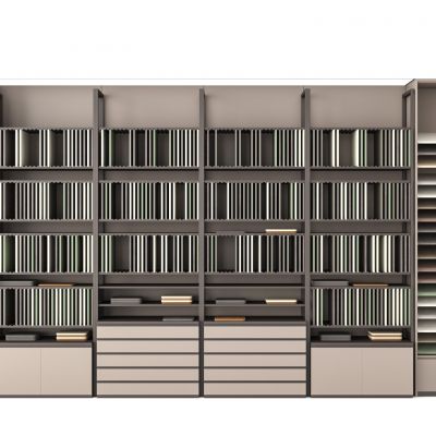 现代色板展示柜