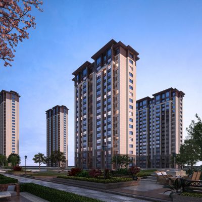 现代建筑外观公园