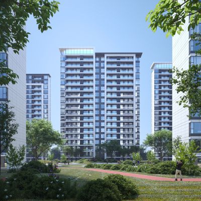 现代建筑公园景观