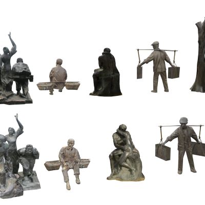 铜像汉口江滩雕塑铜人