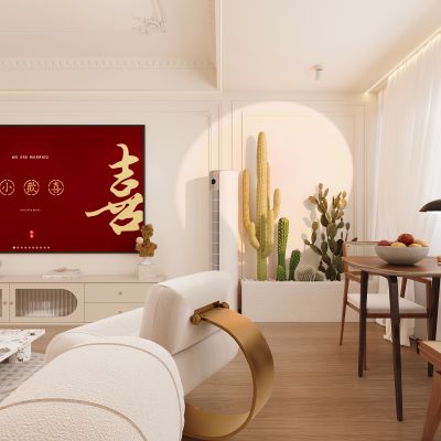 法式客厅，沙发组合，茶几，