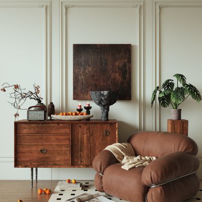 中古风格家具_装饰品摆件_植物05_09陶瓷 _装饰柜661