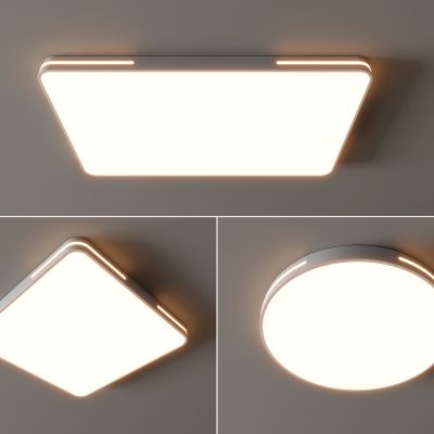 现代吸顶灯 方形吸顶灯 圆形 几何 超薄  卧室 客厅 儿童房 简约